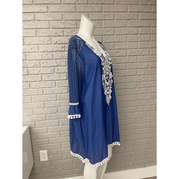 Embroidered PomPom House Dress Size 2XL - Picture 3 of 8